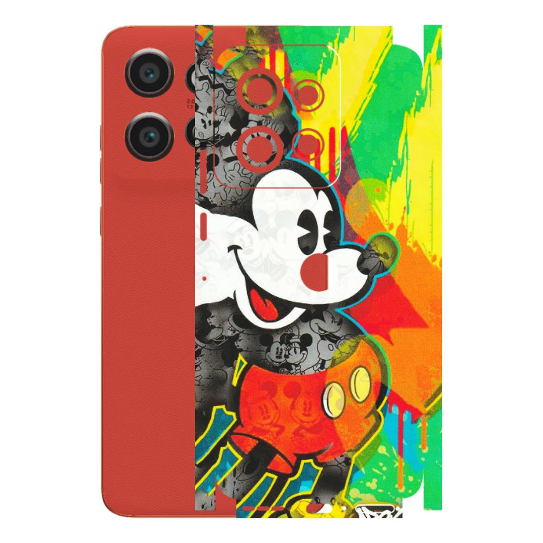 Motorola Phone Skins (All Models) - Multiple Mickey With Colourful Texture - Matte Finish (M-84) Motorola Edge 50 Neo (5G)