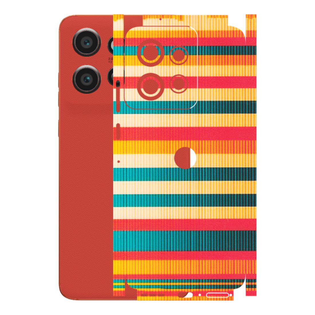 Motorola Phone Skins (All Models) - Colourful Stripes Soothing Effect - Matte Finish (M-86) Motorola Edge 50 Neo (5G)