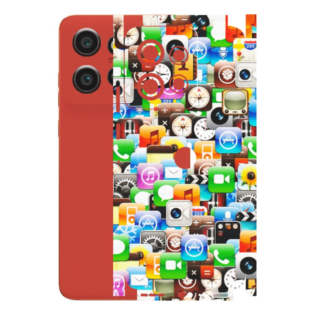 Motorola Phone Skins (All Models) - All Apple Icons - Matte Finish (M-93) Motorola Edge 50 Neo (5G)
