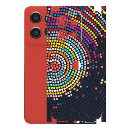 Motorola Phone Skins (All Models) - Rainbow Dot Mandala - Matte Finish (M-97) Motorola Edge 50 Neo (5G)