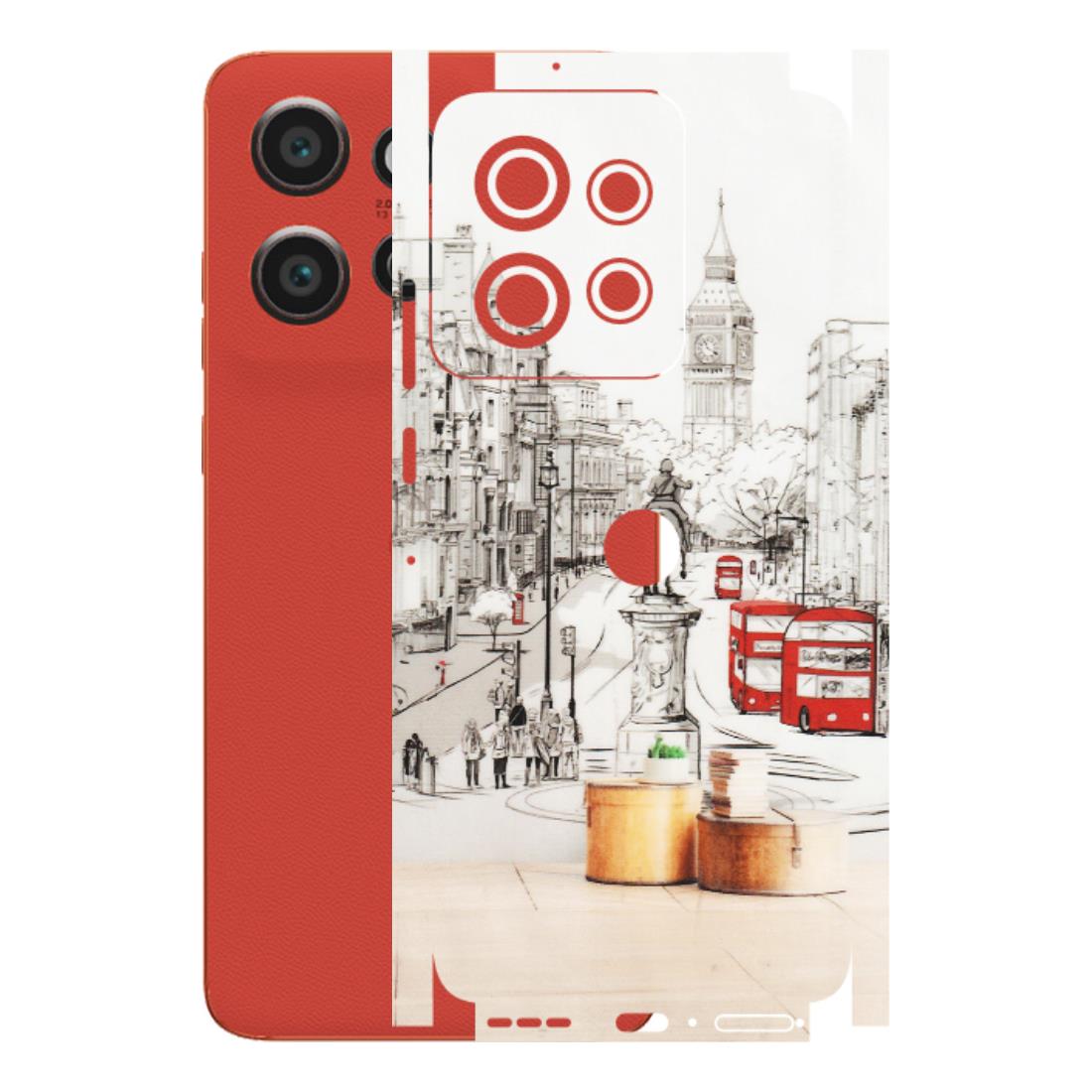 Motorola Phone Skins (All Models) - London Street - Transparent Finish (T-02) Motorola Edge 50 Neo (5G)