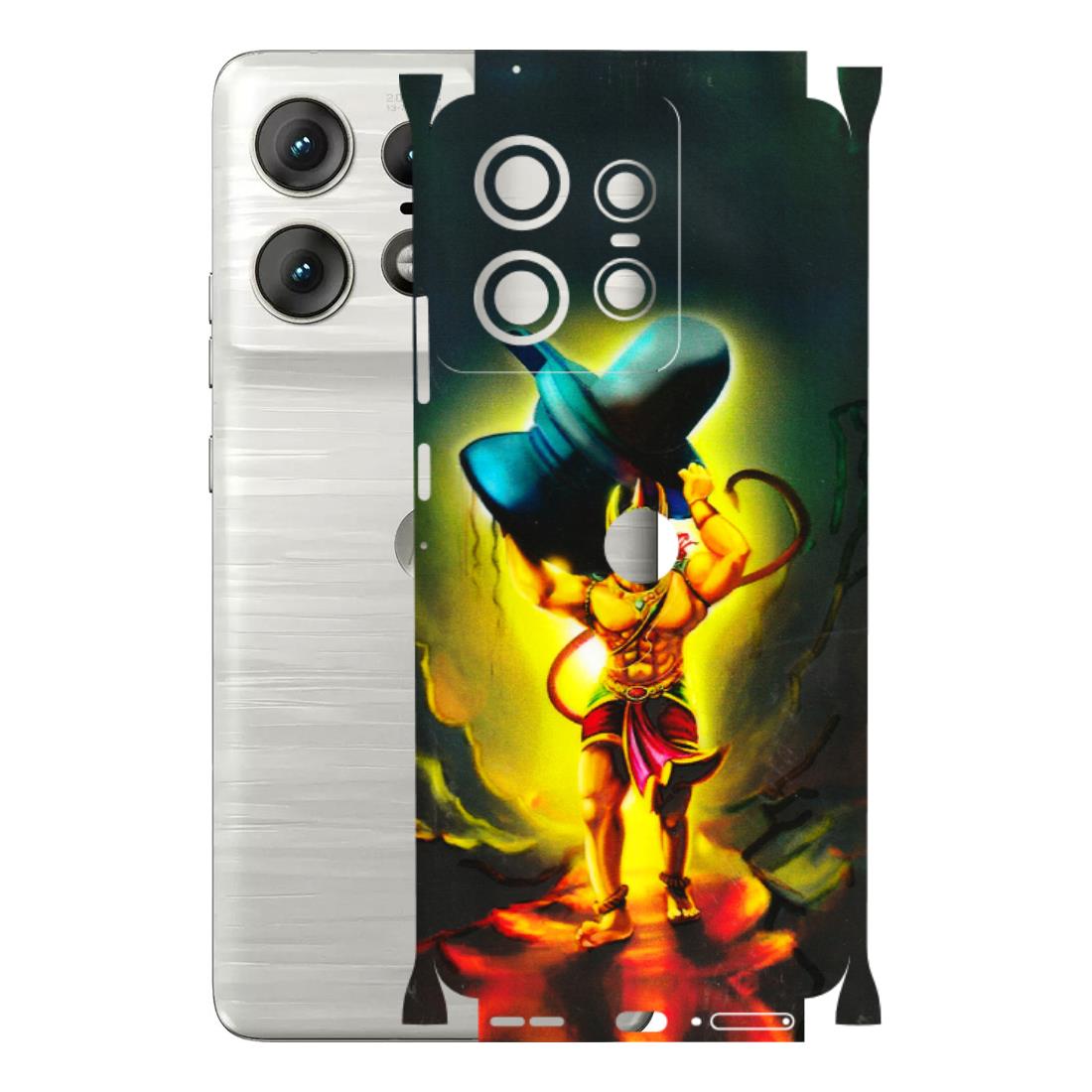 Motorola Phone Skins (All Models) - Hanuman Ji - 3D Embossed Finish (L-128) Motorola Edge 50 PRO (5G)