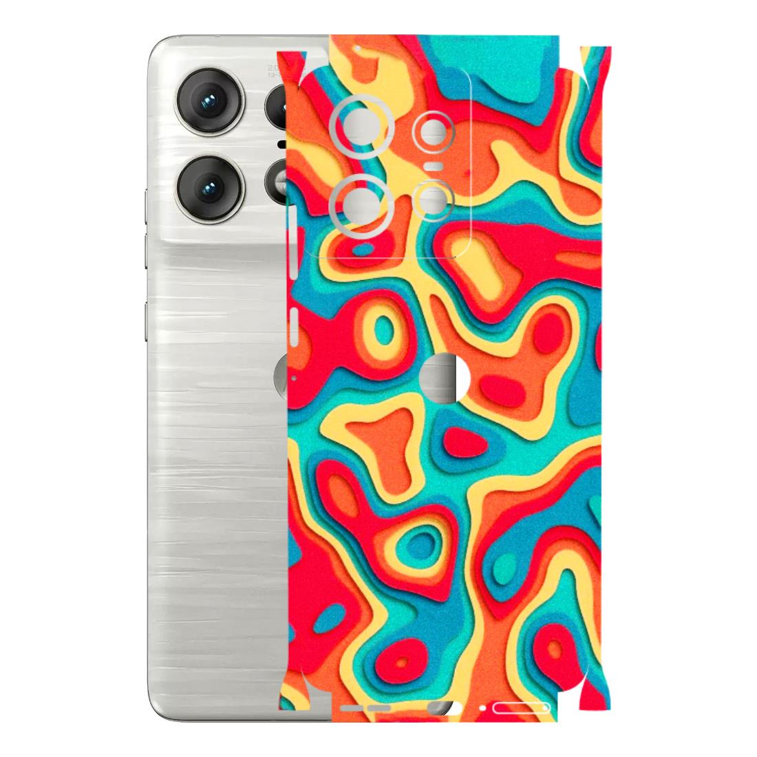 Motorola Phone Skins (All Models) - Abstract Swirl - 3D Embossed Finish (L-150) Motorola Edge 50 PRO (5G)
