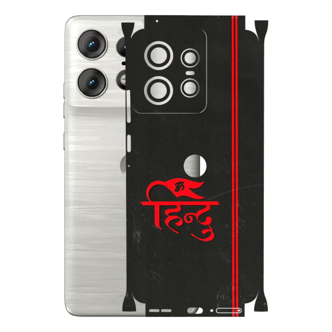 Motorola Phone Skins (All Models) - Hindu Black - 3D Embossed Finish (L-153) Motorola Edge 50 PRO (5G)