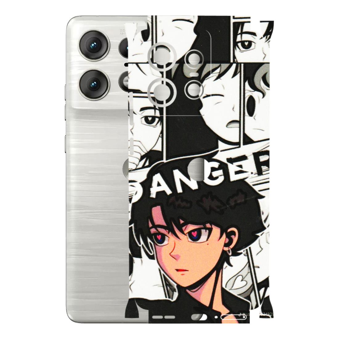 Motorola Phone Skins (All Models) - Danger Anime - 3D Embossed Finish (L-155) Motorola Edge 50 PRO (5G)