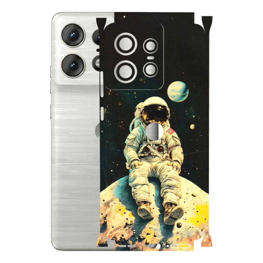Motorola Phone Skins (All Models) - Astronaut in Space - 3D Embossed Finish (L-16) Motorola Edge 50 PRO (5G)