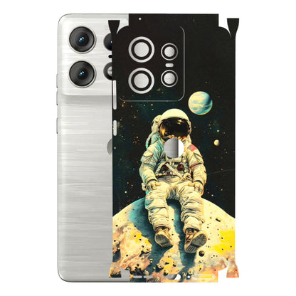 Motorola Phone Skins (All Models) - Astronaut in Space - 3D Embossed Finish (L-16) Motorola Edge 50 PRO (5G)