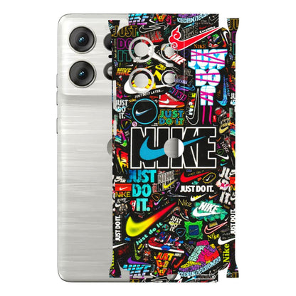 Motorola Phone Skins (All Models) - Just Do It Doodles - 3D Embossed Finish (L-166) Motorola Edge 50 PRO (5G)