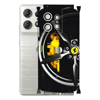 Motorola Phone Skins (All Models) - Ferrari Wheel Alloy - 3D Embossed Finish (L-173) Motorola Edge 50 PRO (5G)