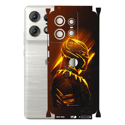 Motorola Phone Skins (All Models) - Gold Black Panther - 3D Embossed Finish (L-181) Motorola Edge 50 PRO (5G)