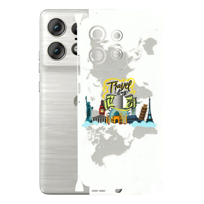 Motorola Phone Skins (All Models) - Travel Therapy - 3D Embossed Finish (L-199) Motorola Edge 50 PRO (5G)