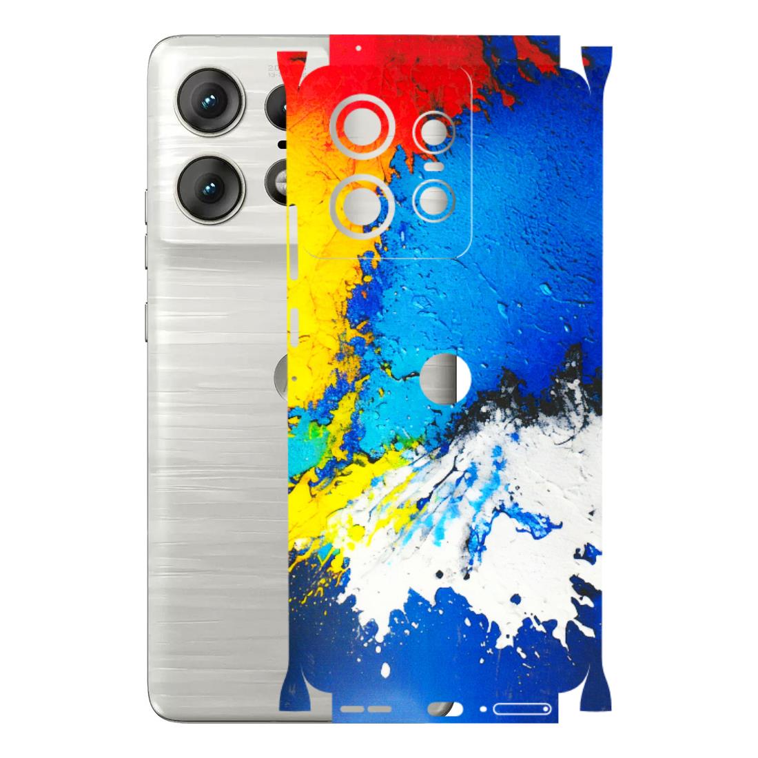 Motorola Phone Skins (All Models) - Acrylic Paint Spill - 3D Embossed Finish (L-229) Motorola Edge 50 PRO (5G)