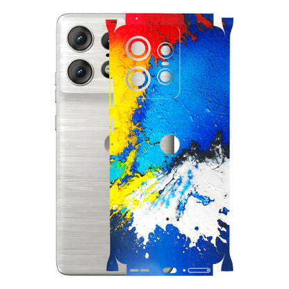 Motorola Phone Skins (All Models) - Acrylic Paint Spill - 3D Embossed Finish (L-229) Motorola Edge 50 PRO (5G)