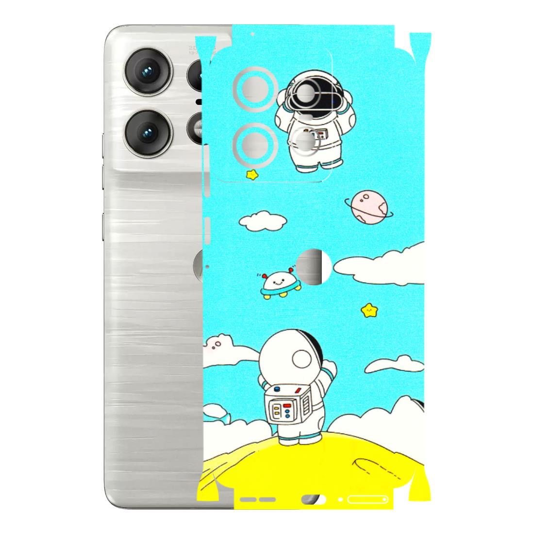 Motorola Phone Skins (All Models) - Blue Skies Astro Float - 3D Embossed Finish (L-230) Motorola Edge 50 PRO (5G)