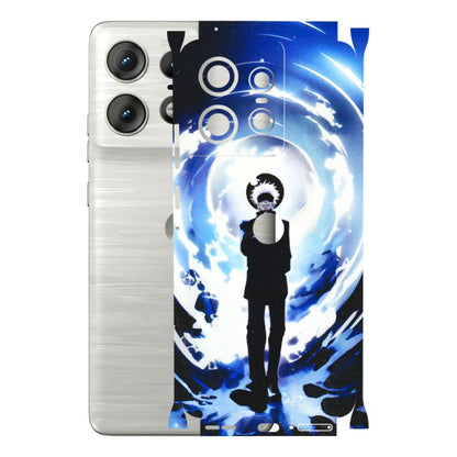 Motorola Phone Skins (All Models) - Satoru Gojo Dark Blue - 3D Embossed Finish (L-235) Motorola Edge 50 PRO (5G)