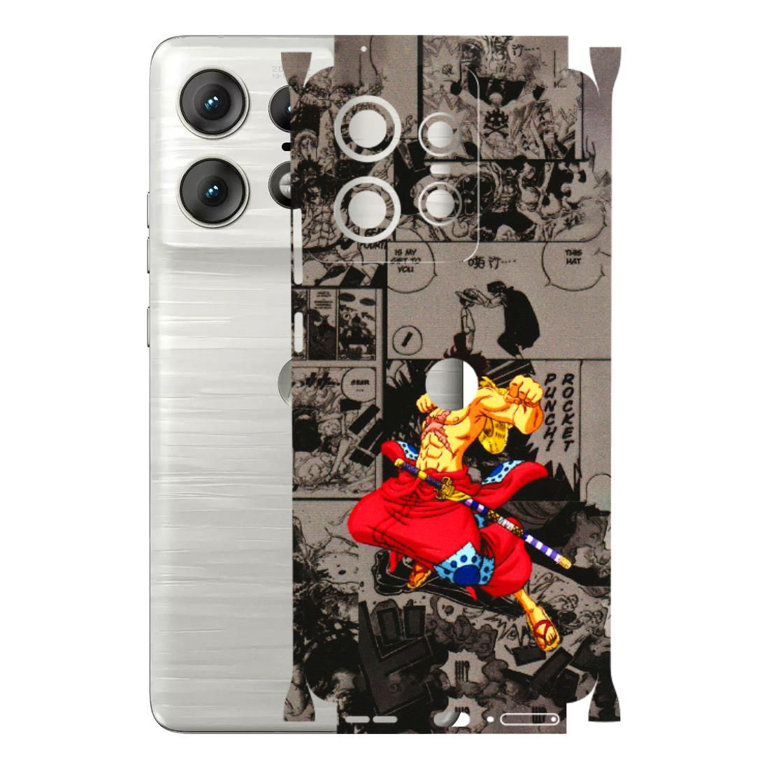 Motorola Phone Skins (All Models) - One Piece Rocket Punch Manga - 3D Embossed Finish (L-25) Motorola Edge 50 PRO (5G)