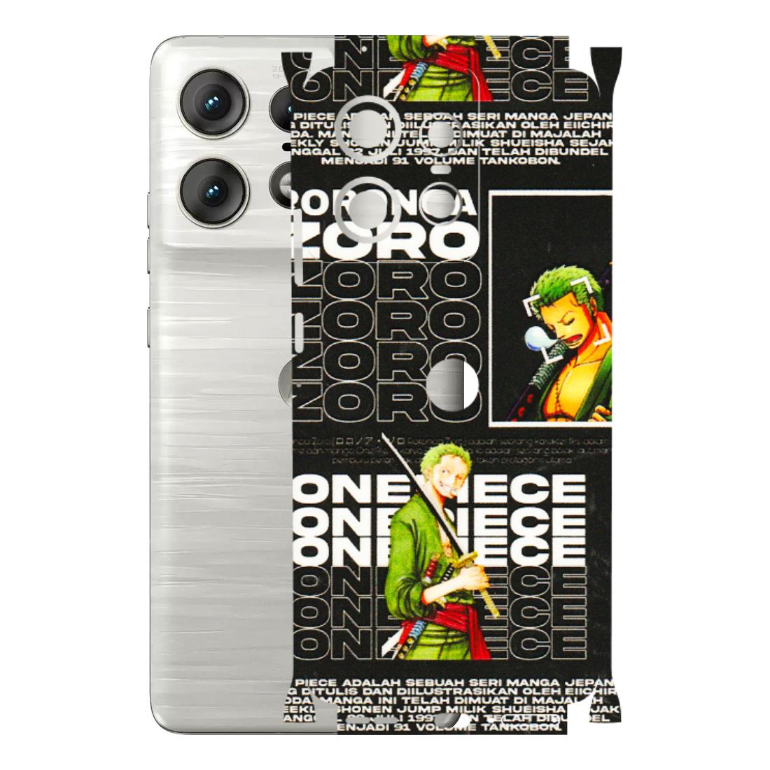 Motorola Phone Skins (All Models) - One Piece Zoro - 3D Embossed Finish (L-250) Motorola Edge 50 PRO (5G)