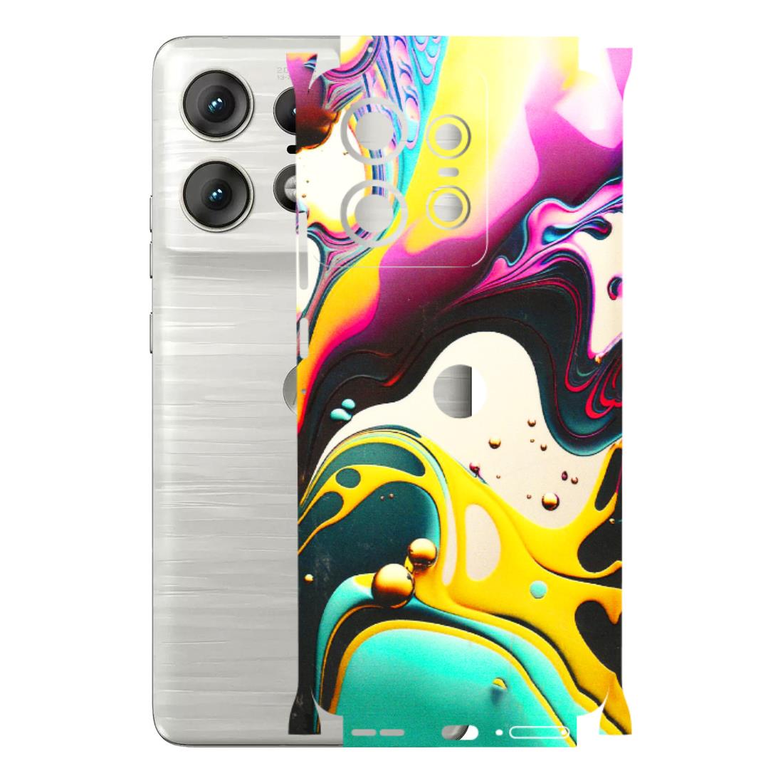 Motorola Phone Skins (All Models) - Multicolor Abstract pattern - 3D Embossed Finish (L-254) Motorola Edge 50 PRO (5G)