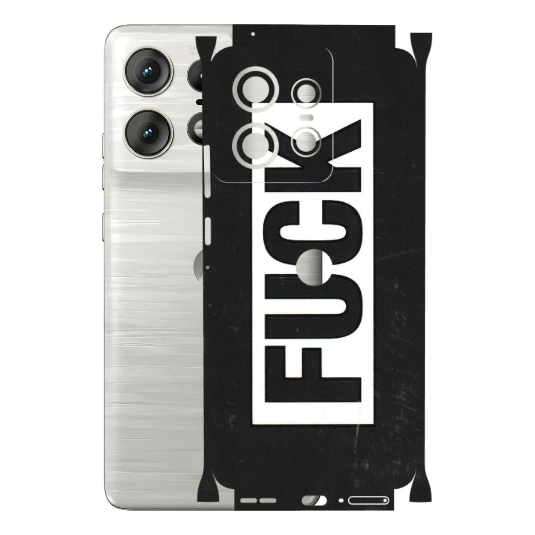 Motorola Phone Skins (All Models) - The F Word - 3D Embossed Finish (L-255) Motorola Edge 50 PRO (5G)