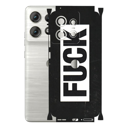 Motorola Phone Skins (All Models) - The F Word - 3D Embossed Finish (L-255) Motorola Edge 50 PRO (5G)