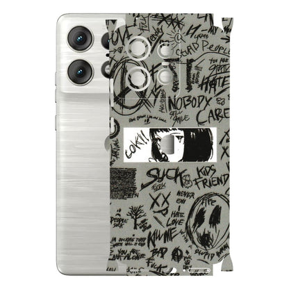 Motorola Phone Skins (All Models) - Never Have Love Anime - 3D Embossed Finish (L-260) Motorola Edge 50 PRO (5G)