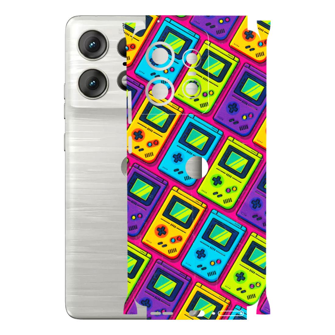 Motorola Phone Skins (All Models) - Gameboy Colourful - 3D Embossed Finish (L-266) Motorola Edge 50 PRO (5G)