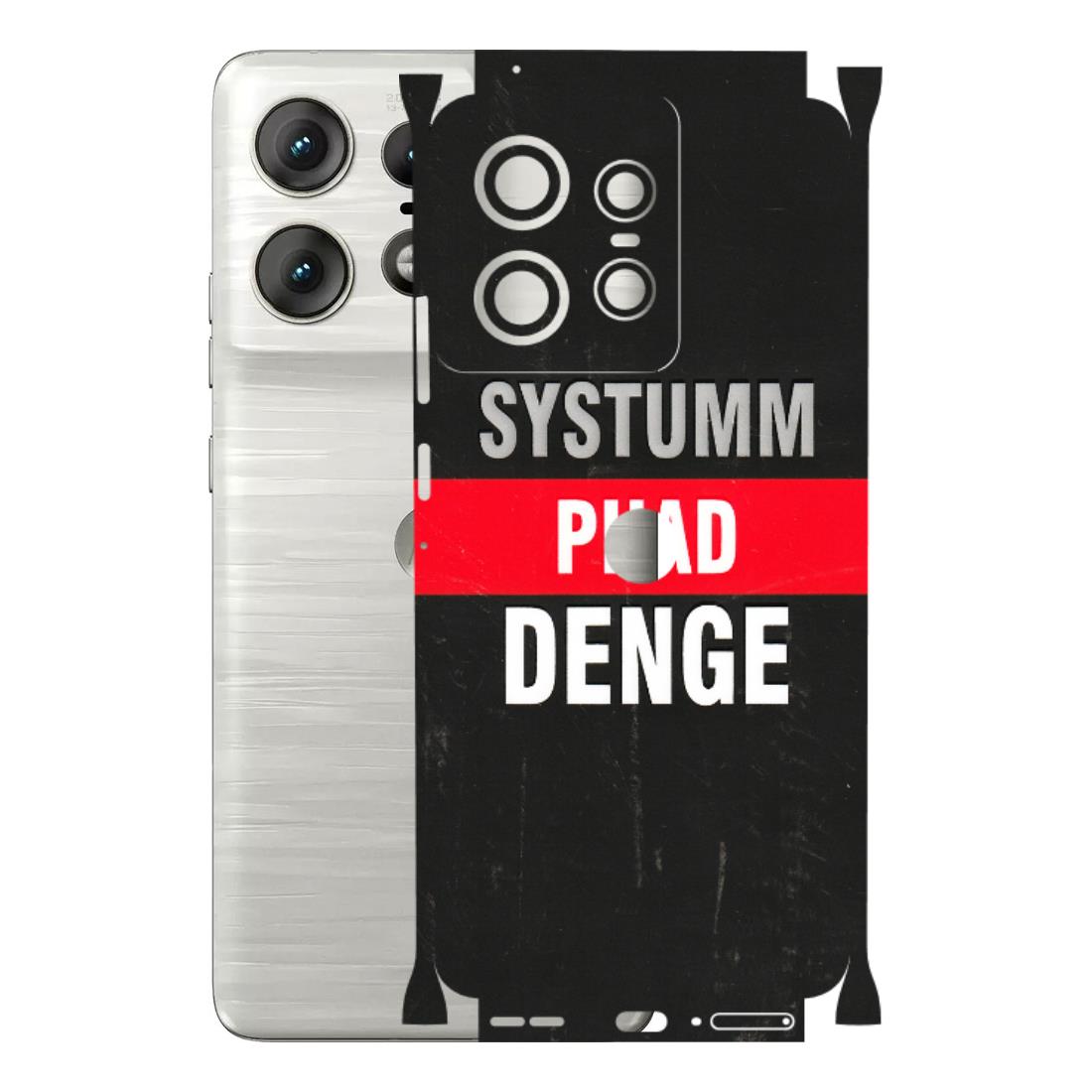 Motorola Phone Skins (All Models) - Systumm Phad Denge - 3D Embossed Finish (L-278) Motorola Edge 50 PRO (5G)