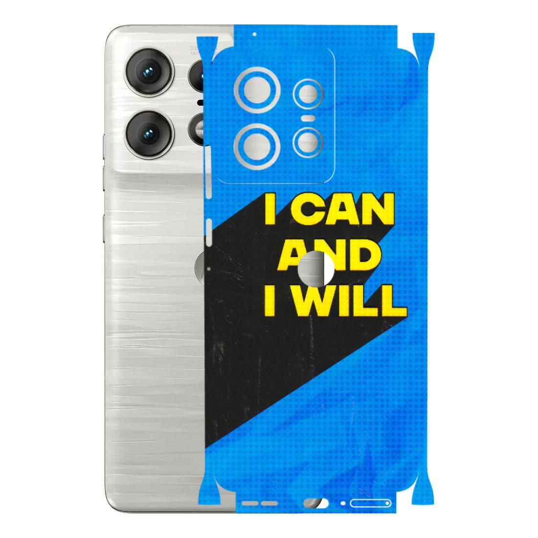 Motorola Phone Skins (All Models) - I Can And I Will - 3D Embossed Finish (L-281) Motorola Edge 50 PRO (5G)