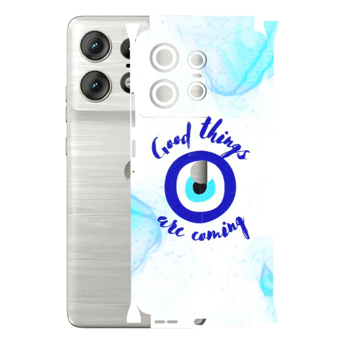Motorola Phone Skins (All Models) - Evil Eye Good Things Are Coming - 3D Embossed Finish (L-322) Motorola Edge 50 PRO (5G)