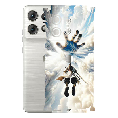 Motorola Phone Skins (All Models) - Big Hand With Monkey King - 3D Embossed Finish (L-323) Motorola Edge 50 PRO (5G)