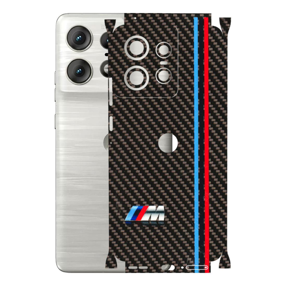 Motorola Phone Skins (All Models) - BM Carbon Fiber Feels - 3D Embossed Finish (L-38) Motorola Edge 50 PRO (5G)