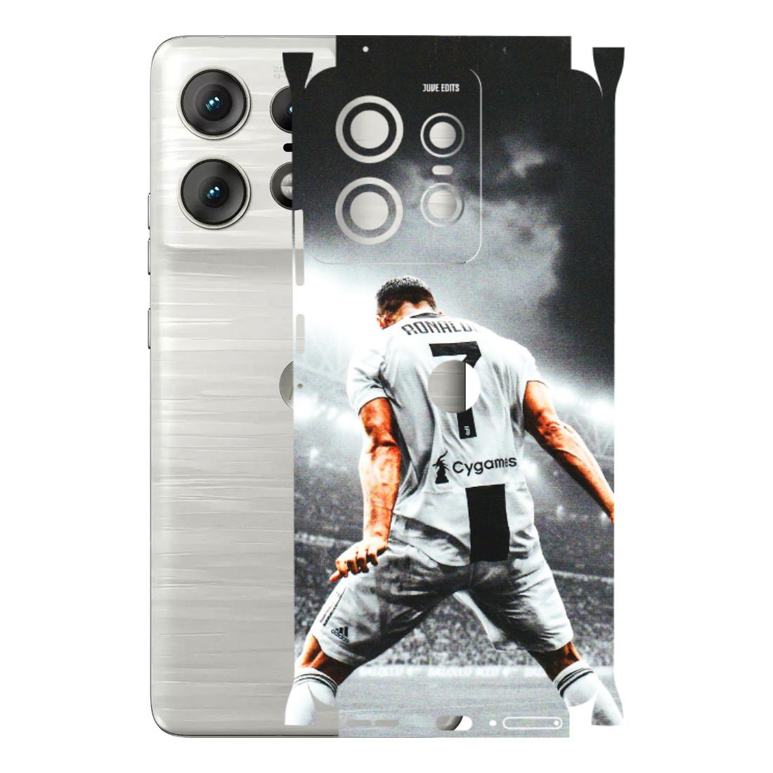 Motorola Phone Skins (All Models) - Ronaldo CR7 Crazy - 3D Embossed Finish (L-44) Motorola Edge 50 PRO (5G)