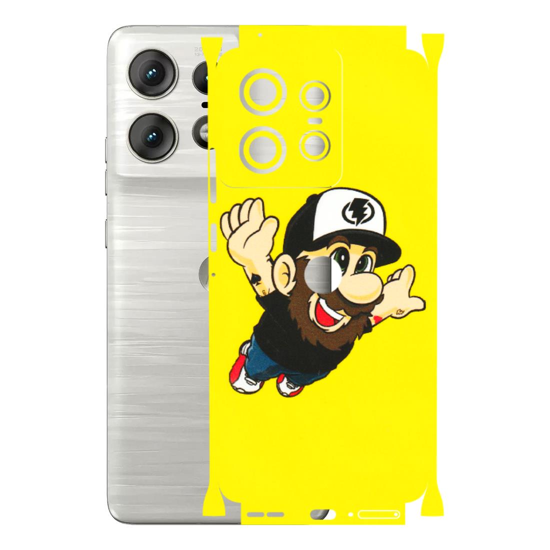 Motorola Phone Skins (All Models) - Flying Beardo - 3D Embossed Finish (L-60) Motorola Edge 50 PRO (5G)