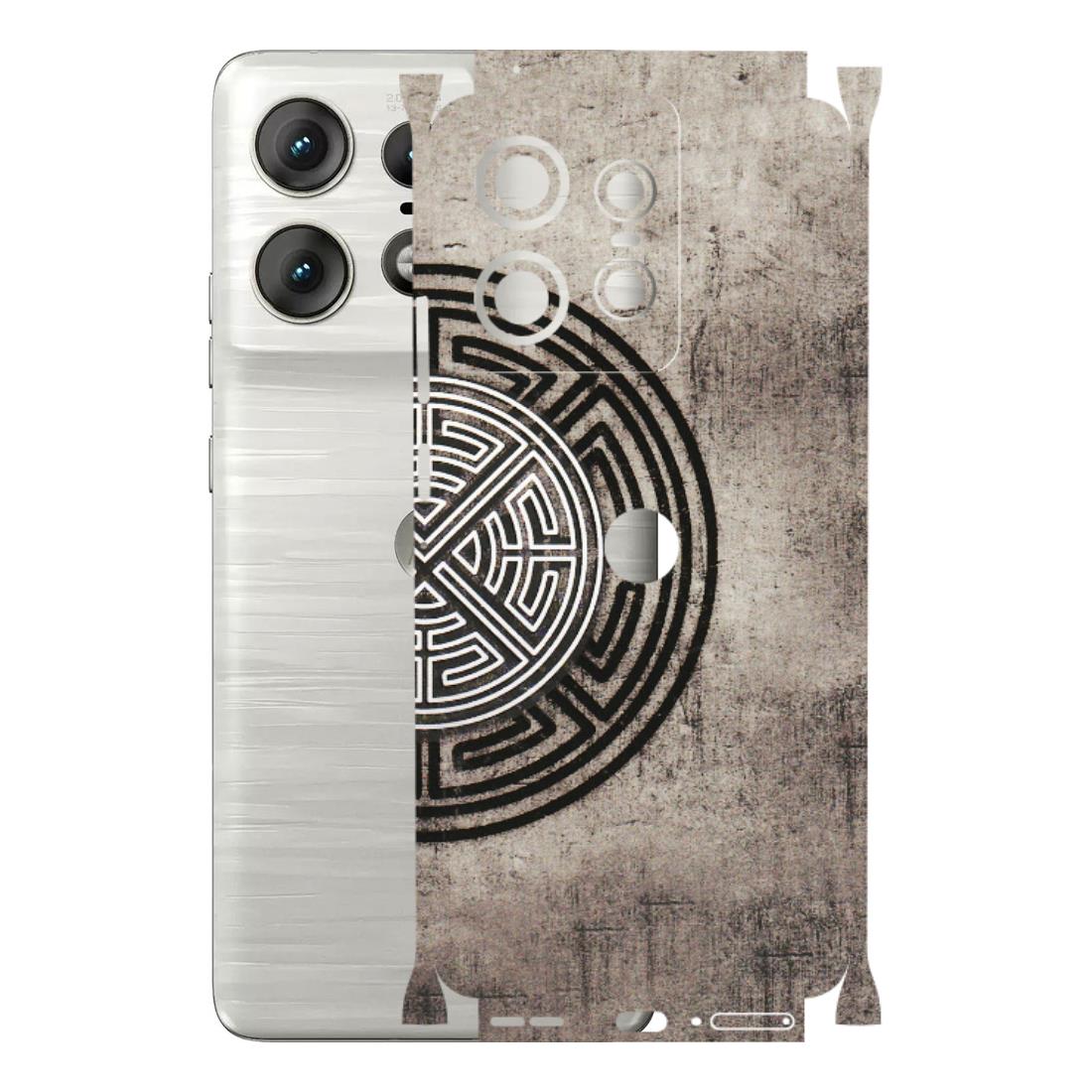 Motorola Phone Skins (All Models) - Mysterious Circular Design - 3D Embossed Finish (L-63) Motorola Edge 50 PRO (5G)