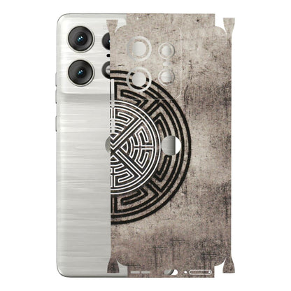 Motorola Phone Skins (All Models) - Mysterious Circular Design - 3D Embossed Finish (L-63) Motorola Edge 50 PRO (5G)