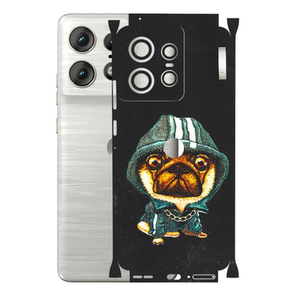 Motorola Phone Skins (All Models) - Puppy N Hoodie - 3D Embossed Finish (L-90) Motorola Edge 50 PRO (5G)