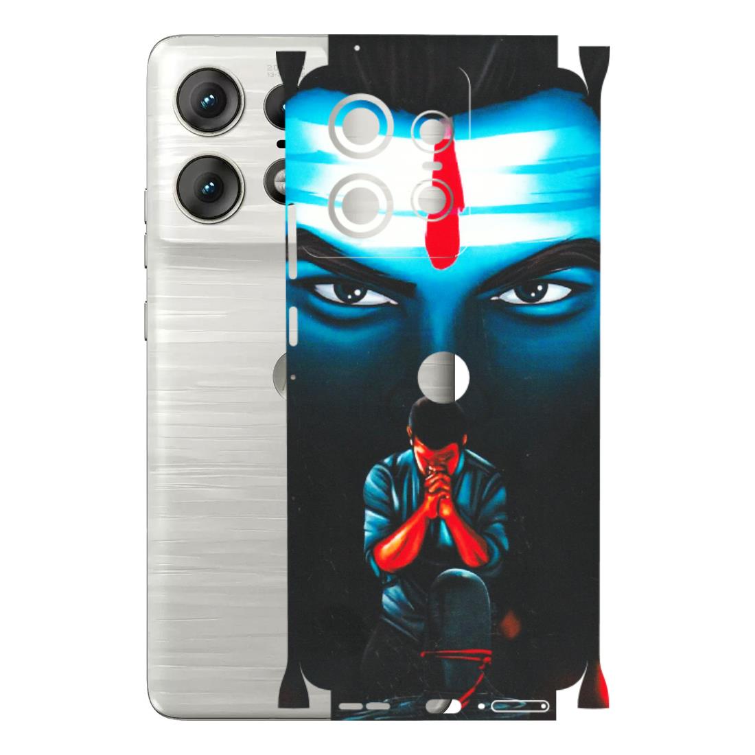 Motorola Phone Skins (All Models) - Mahakal Bhakt - Matte Finish (M-112) Motorola Edge 50 PRO (5G)