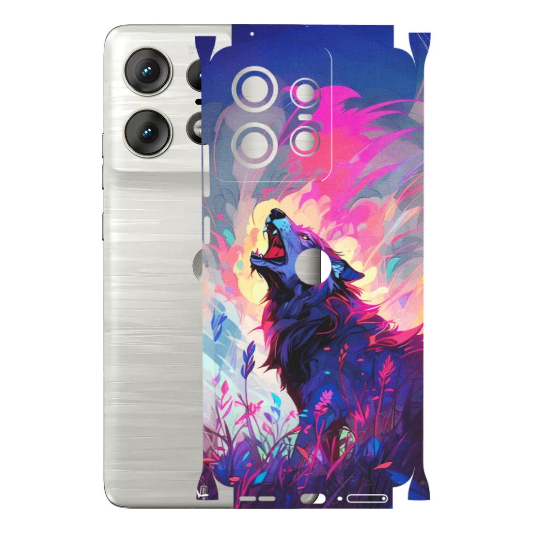 Motorola Phone Skins (All Models) - New Wild Wolf Abstract - Matte Finish (M-125) Motorola Edge 50 PRO (5G)