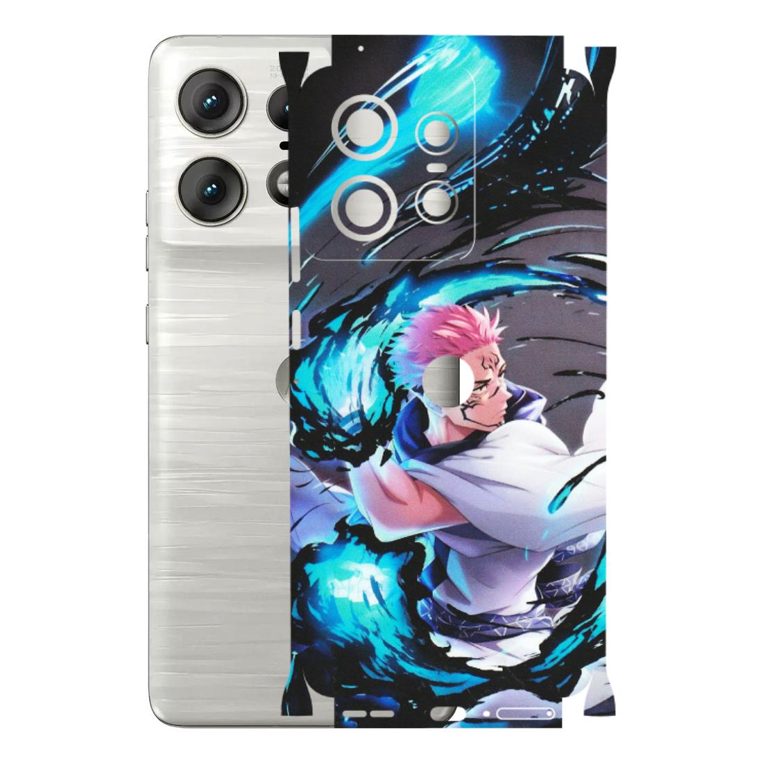 Motorola Phone Skins (All Models) - New Jujutsu Kaisen Grey Blue Anime - Matte Finish (M-127) Motorola Edge 50 PRO (5G)