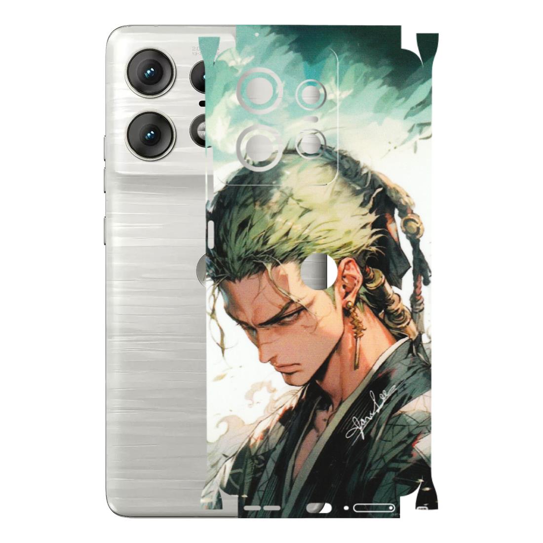 Motorola Phone Skins (All Models) - New Roronoa Zoro One Picece Anime - Matte Finish (M-140) Motorola Edge 50 PRO (5G)