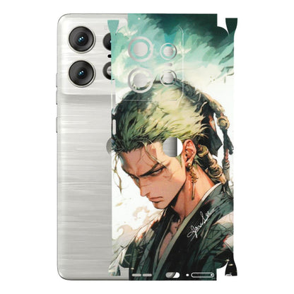 Motorola Phone Skins (All Models) - New Roronoa Zoro One Picece Anime - Matte Finish (M-140) Motorola Edge 50 PRO (5G)