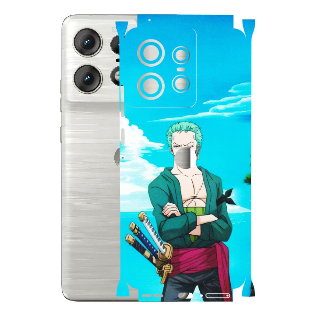 Motorola Phone Skins (All Models) - Cool Swordman Zoro Anime - Matte Finish (M-143) Motorola Edge 50 PRO (5G)