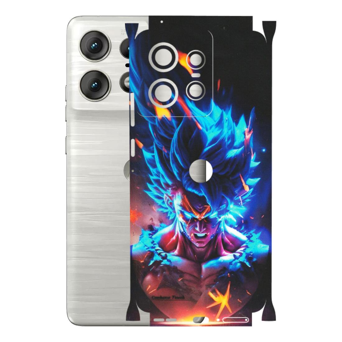 Motorola Phone Skins (All Models) - Angry Goku Dragon Ball Anime - Matte Finish (M-150) Motorola Edge 50 PRO (5G)