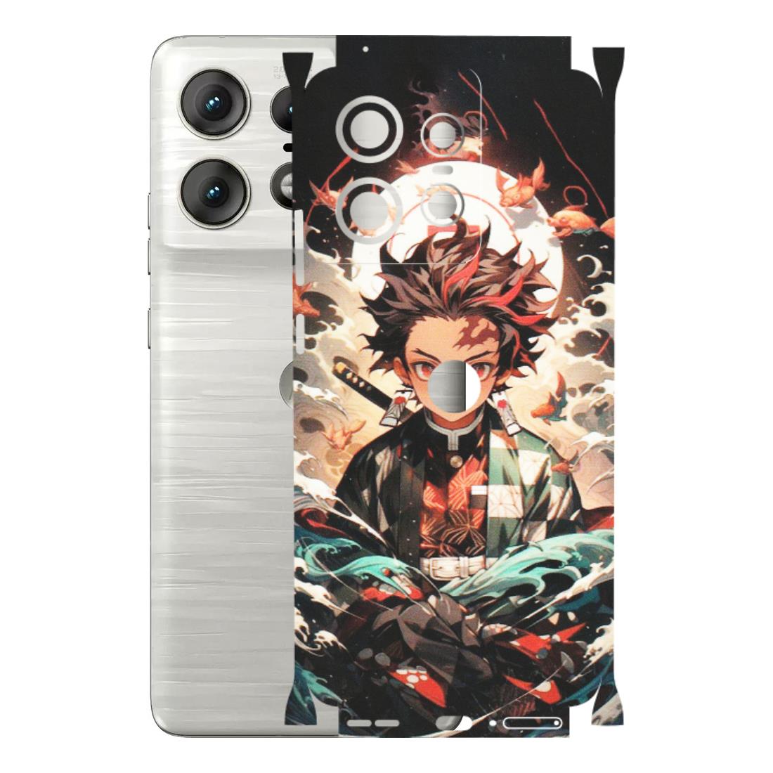 Motorola Phone Skins (All Models) - Tanjiro Demon Slayer Anime - Matte Finish (M-158) Motorola Edge 50 PRO (5G)