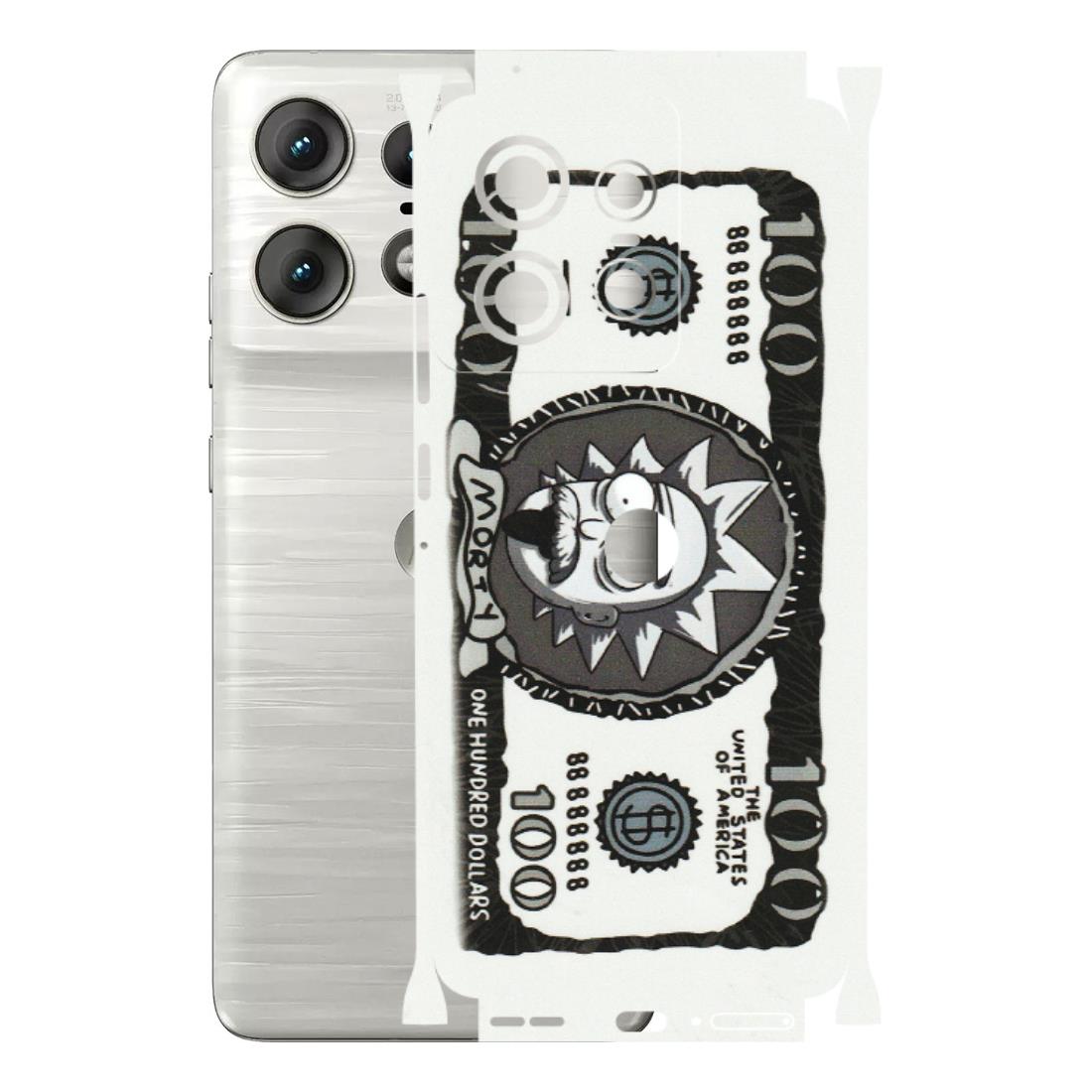 Motorola Phone Skins (All Models) - Rick And Morty Hundred Dollar Anime - Matte Finish (M-161) Motorola Edge 50 PRO (5G)