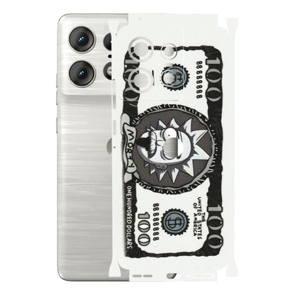 Motorola Phone Skins (All Models) - Rick And Morty Hundred Dollar Anime - Matte Finish (M-161) Motorola Edge 50 PRO (5G)