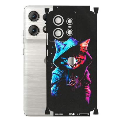 Motorola Phone Skins (All Models) - Cyberpunk Cat - Matte Finish (M-45) Motorola Edge 50 PRO (5G)