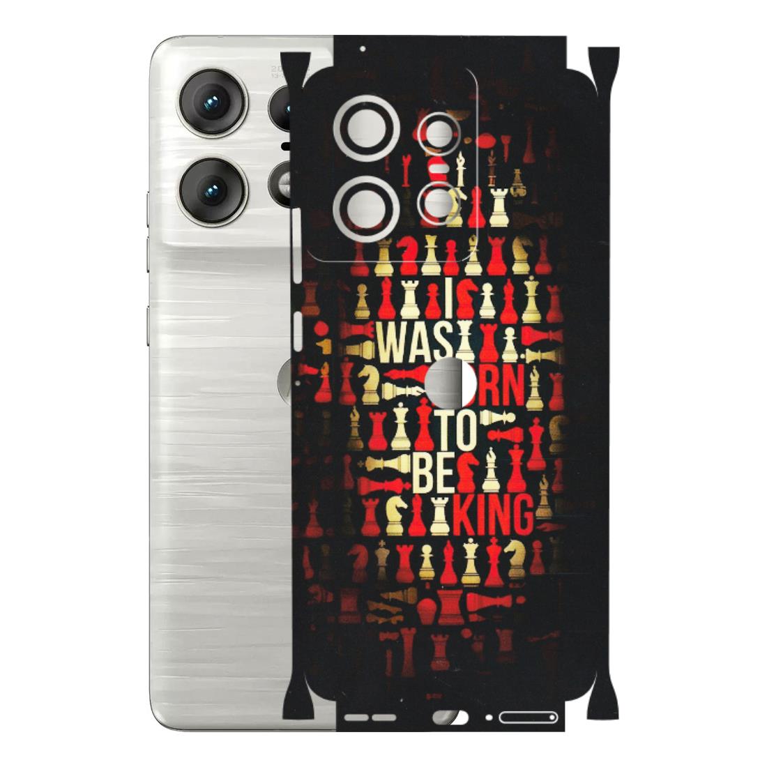 Motorola Phone Skins (All Models) - Born To Be King - Matte Finish (M-73) Motorola Edge 50 PRO (5G)