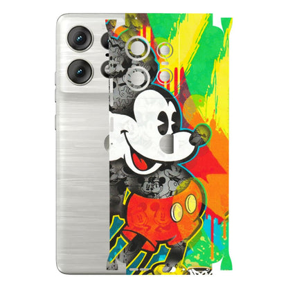 Motorola Phone Skins (All Models) - Multiple Mickey With Colourful Texture - Matte Finish (M-84) Motorola Edge 50 PRO (5G)