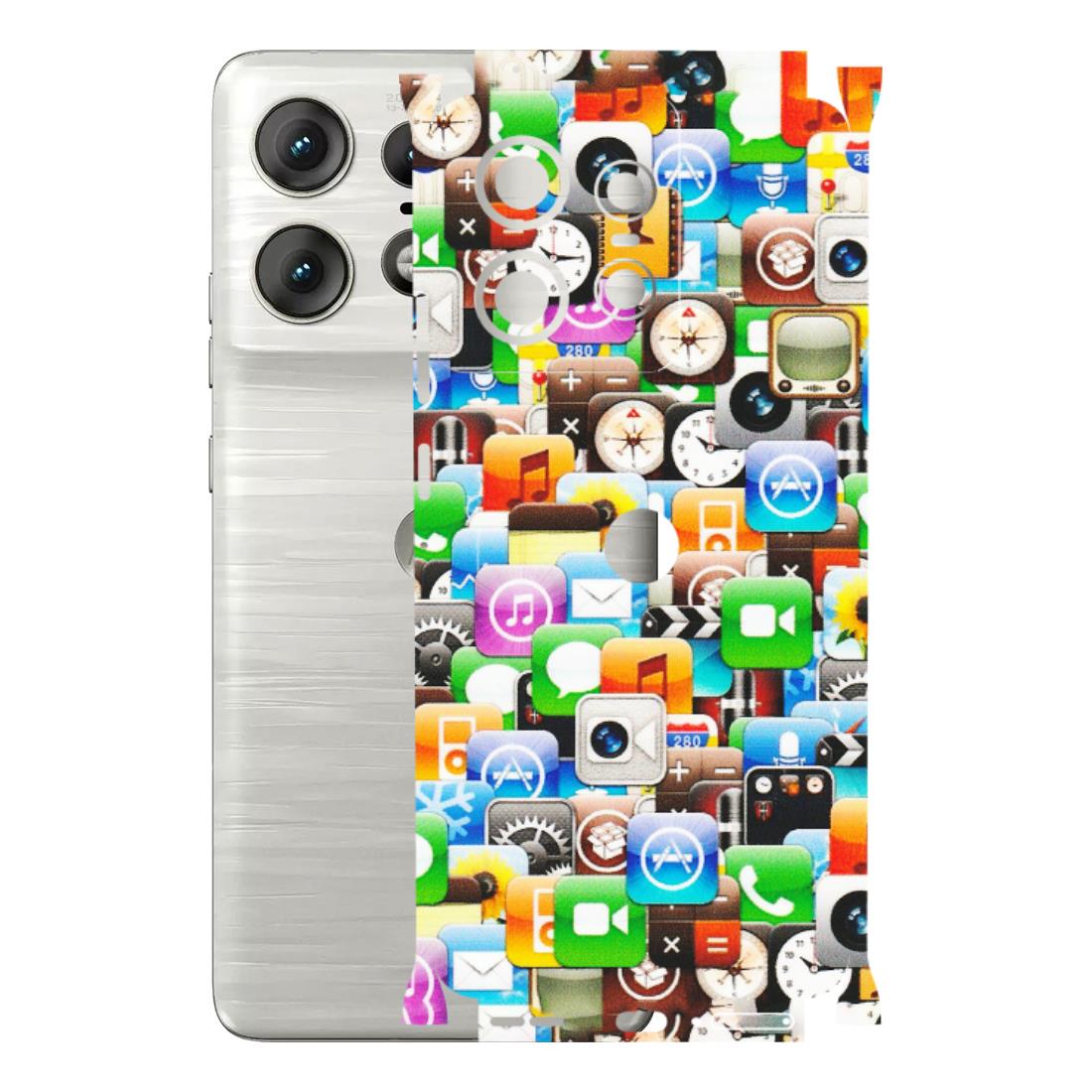Motorola Phone Skins (All Models) - All Apple Icons - Matte Finish (M-93) Motorola Edge 50 PRO (5G)